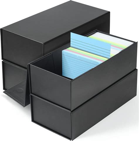 3x5 metal index card box|3x5 index card holder plastic.